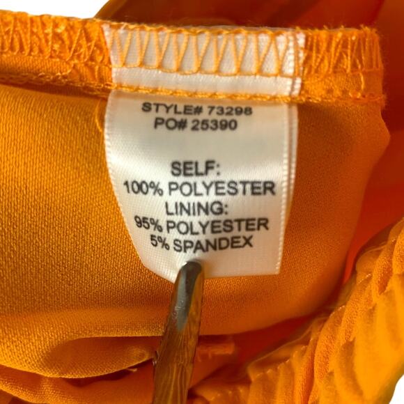 Skies Are Blue Straight Leg Pants Orange Size L High Rise - Picture 9 of 10